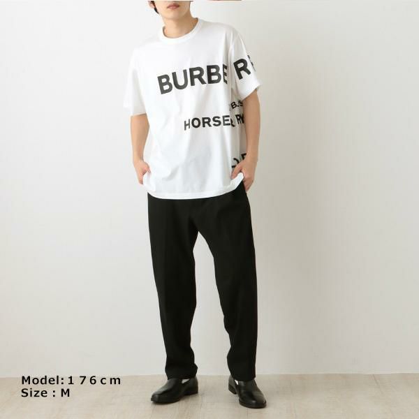 バーバリー Tシャツ 半袖カットソー ホワイト メンズ BURBERRY 8040691 A1464 詳細画像
