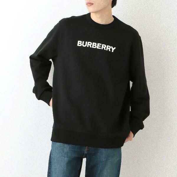 バーバリー スウェットシャツ プルオーバー ブラック メンズ BURBERRY 8055312 A1189 詳細画像