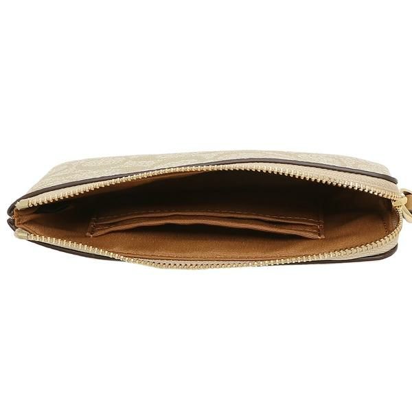 コーチ アウトレット リストレット ポーチ シグネチャー ベージュ ブラウン レディース COACH 58035 IMNLJ 詳細画像