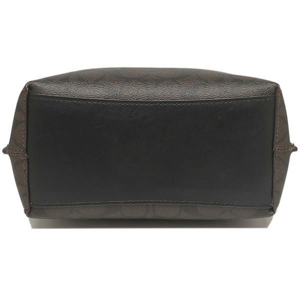コーチ アウトレット ハンドバッグ シグネチャー ブラウン ブラック レディース COACH CA582 IMAA8 詳細画像