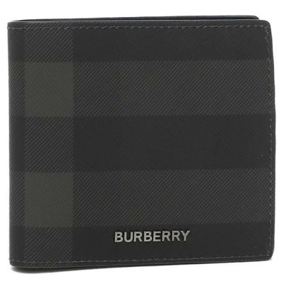 【美品】BURBERRY 二つ折り財布 黒　箱、ギャランティカード付属 BURBERRY バーバリー 財布｜海外ブランド通販AXES