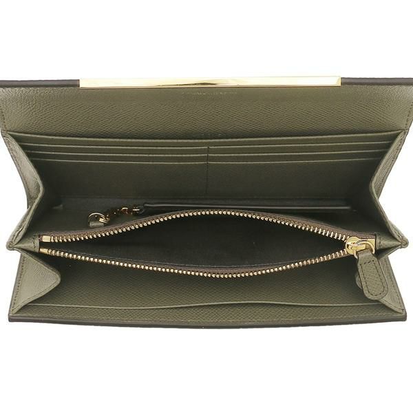 サルヴァトーレフェラガモ 長財布 ガンチーノクリップ カーキ レディース Salvatore Ferragamo 22D150 755230 詳細画像