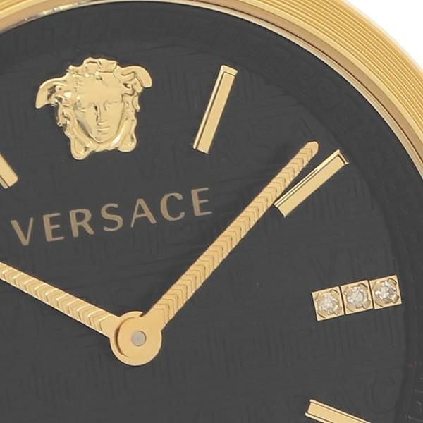 ヴェルサーチ レディース 時計 V-ツイスト ブラック ゴールド VERSACE VELS01119 ステンレススチール 詳細画像