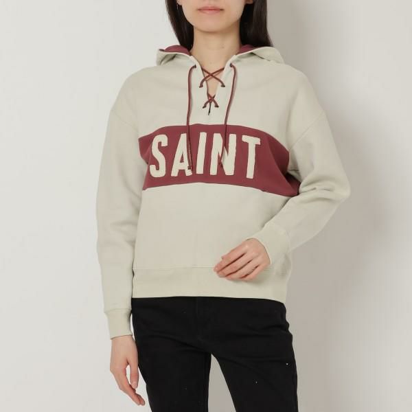 サンローランパリ パーカー レースフーディー ベージュ レディース SAINT LAURENT PARIS 697678 Y36VZ 9355 マルチカラー サンローランパリ パーカー レースフーディー ベージュ レディース SAINT LAURENT PARIS 697678 Y36VZ 9355 マルチカラー