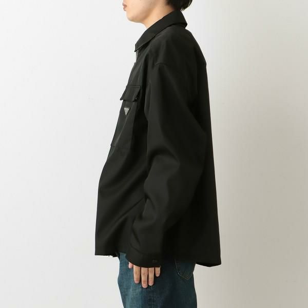 プラダ ジャケット ブルゾン リナイロン トライアングルロゴ ブラック メンズ PRADA SC569 1WQ8 221 F0002 詳細画像