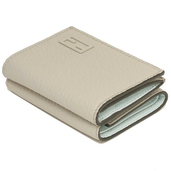 フェンディ 三つ折り財布 ミニ財布 グレージュ ブルー メンズ レディース FENDI 7M0280AGQZ F1H32 詳細画像
