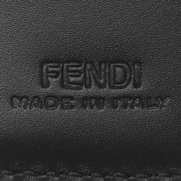 フェンディ 三つ折り財布 ミニ財布 パイソン ブラック メンズ レディース FENDI 7M0280AGR0 F0QA1 詳細画像