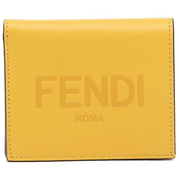 フェンディ 二つ折り財布 ローマフェンディ イエロー レディース FENDI 8M0468AAYZ F192E 詳細画像