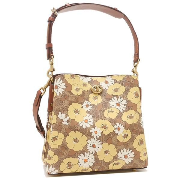 コーチ ショルダーバッグ シグネチャー ウィロウ 花柄 ベージュマルチ レディース COACH C9722 B4PEZ