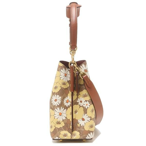 コーチ ショルダーバッグ シグネチャー ウィロウ 花柄 ベージュマルチ レディース COACH C9722 B4PEZ 詳細画像
