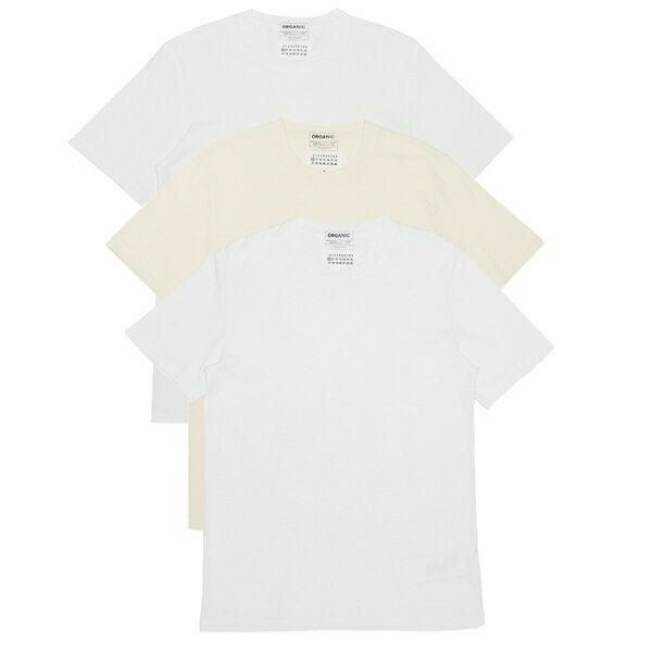 メゾンマルジェラ Tシャツ パックT 半袖カットソー ホワイト ベージュ メンズ レディース Maison Margiela S50GC0673 S23973 963