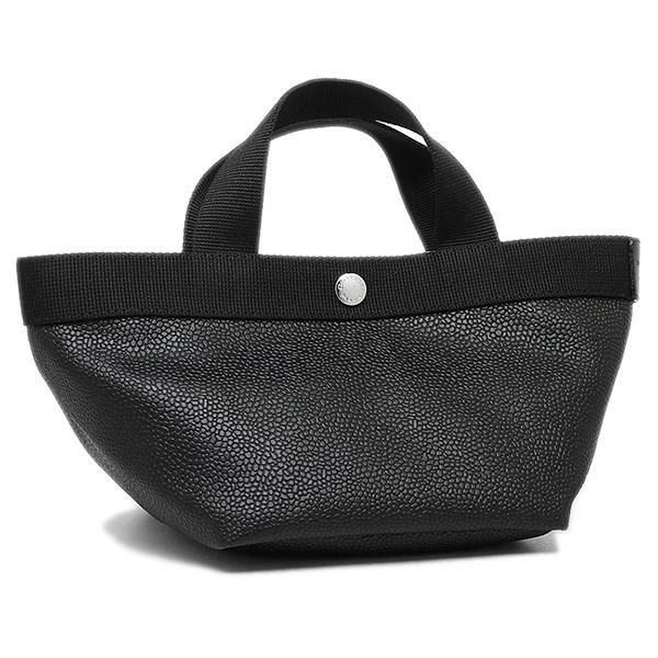 エルベシャプリエ バッグ Herve Chapelier 701GP 09 09 リュクス S SQUARE BASE TOTE BAG トートバッグ NOIR/NOIR ブラック