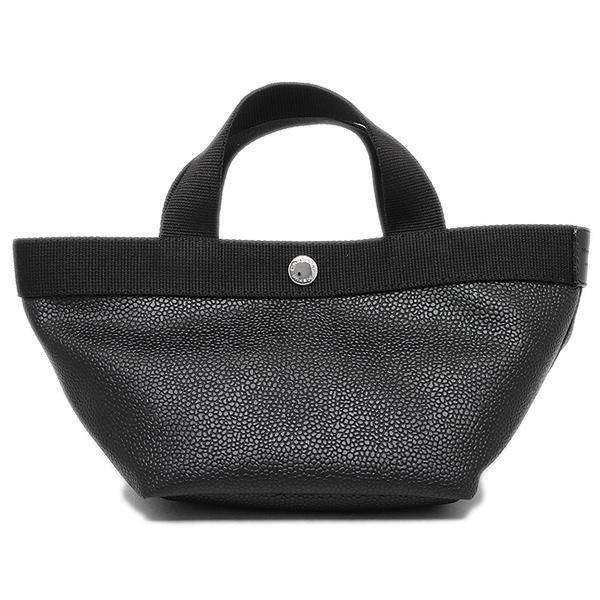 エルベシャプリエ バッグ Herve Chapelier 701GP 09 09 リュクス S SQUARE BASE TOTE BAG トートバッグ NOIR/NOIR 詳細画像