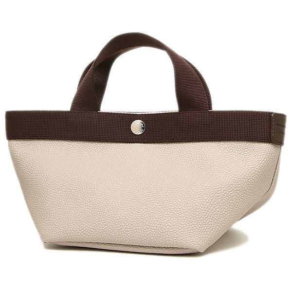 エルベシャプリエ バッグ Herve Chapelier 701GP 63 69 リュクス S SQUARE BASE TOTE BAG トートバッグ MASTIC/MOKA 詳細画像