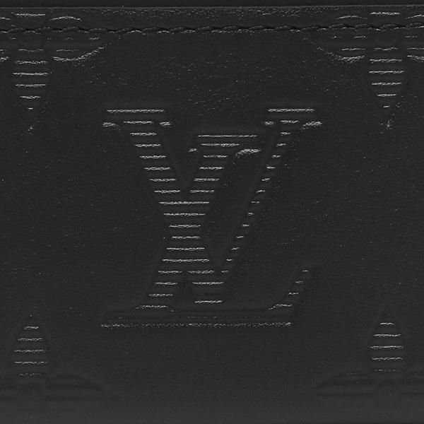 ルイヴィトン カードケース パスケース ポルトカルトダブル ブラック メンズ レディース LOUIS VUITTON M81415 詳細画像