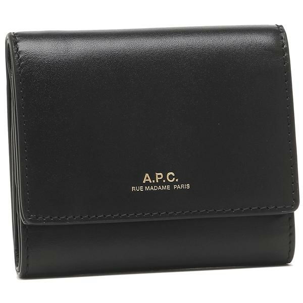 アーペーセー 三つ折り財布 コンパクト財布 ブラック メンズ レディース APC F63453 PXBMW LZZ