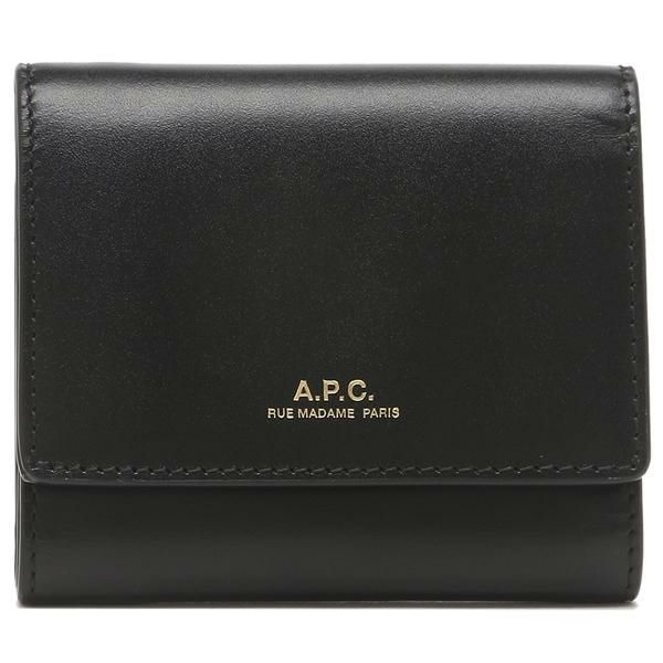 アーペーセー 三つ折り財布 コンパクト財布 ブラック メンズ レディース APC F63453 PXBMW LZZ 詳細画像