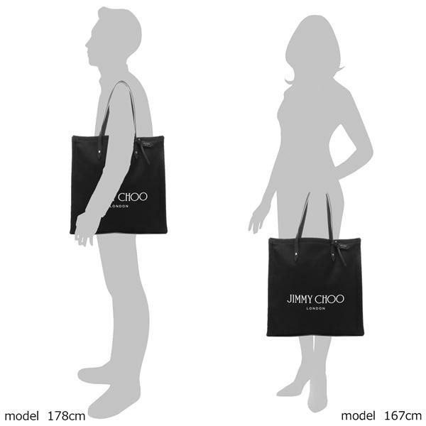ジミーチュウ トートバッグ ロゴトート ブラック メンズ レディース JIMMY CHOO LOGOTOTE FFQ BLACK/BLACK A4対応 詳細画像