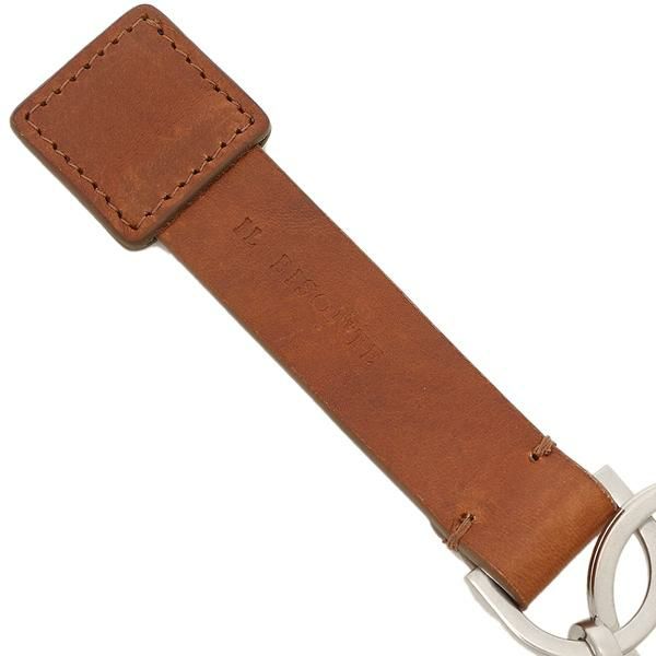 イルビゾンテ キーホルダー キーリング ブラウン メンズ IL BISONTE SKH114 POX001 BW221C 詳細画像