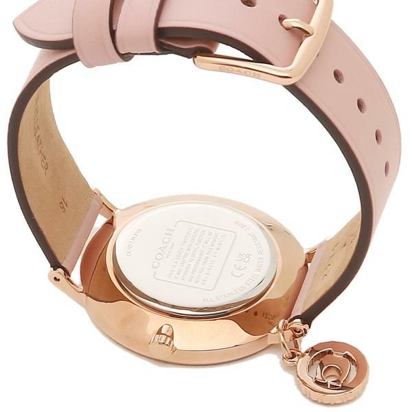 コーチ レディース 時計 ペリー 36mm クォーツ ホワイト ピンク COACH 14503884 レザー 詳細画像