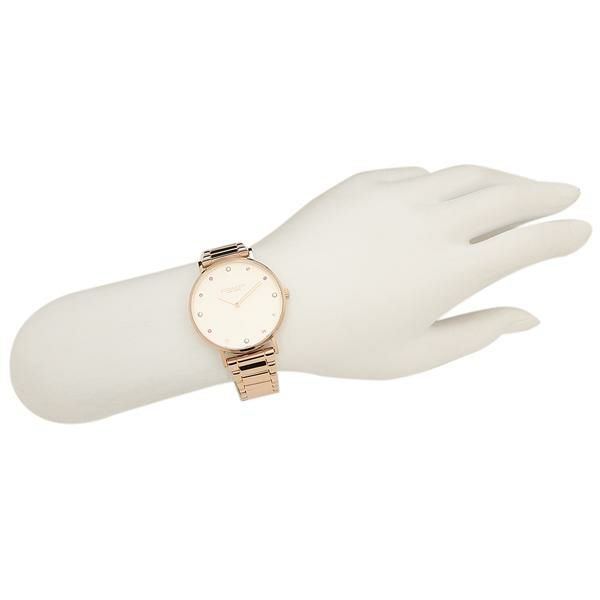 コーチ レディース 時計 ペリー 36mm クォーツ ホワイト ゴールド COACH 14503938 ステンレス 詳細画像