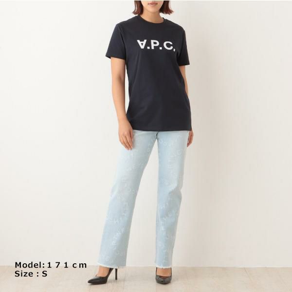 アーペーセー Tシャツ 定番 半袖カットソー トップス ネイビー メンズ レディース APC COBQX H26943 IAK 詳細画像