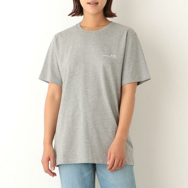 アーペーセー Tシャツ 定番 半袖カットソー トップス グレー メンズ レディース APC COEOP H26904 PLA