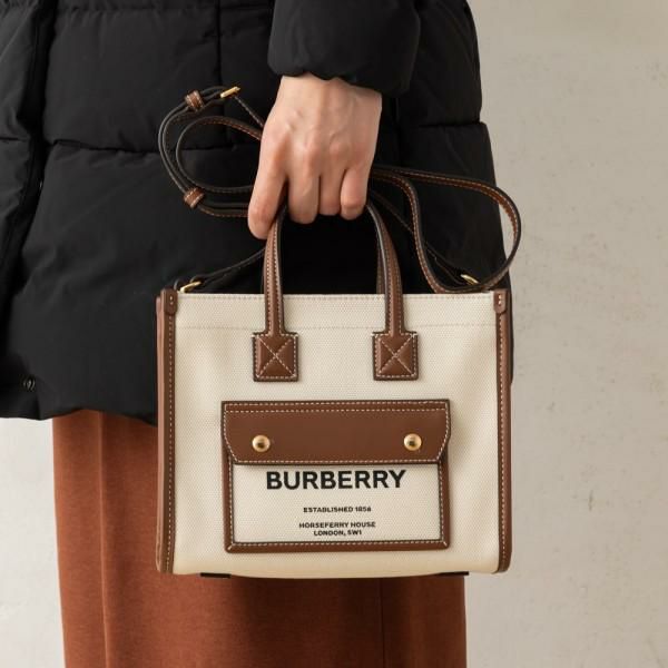 バーバリー トートバッグ ショルダーバッグ ベージュ ブラウン レディース BURBERRY 8044143 A1395 詳細画像