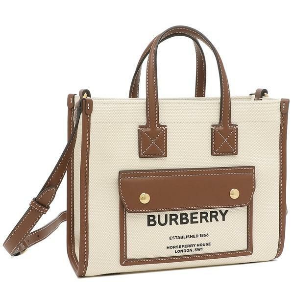 バーバリー トートバッグ ショルダーバッグ ベージュ ブラウン レディース BURBERRY 8044143 A1395 詳細画像