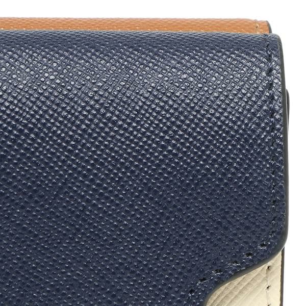 マルニ 三つ折り財布 トランク ミニ財布 ネイビー マルチカラー メンズ レディース MARNI PFMOW02U23 LV520 Z564N 詳細画像