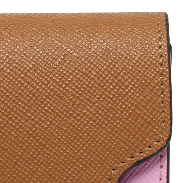 マルニ 三つ折り財布 トランク ミニ財布 ブラウン マルチカラー メンズ レディース MARNI PFMOW02U23 LV520 Z565N 詳細画像