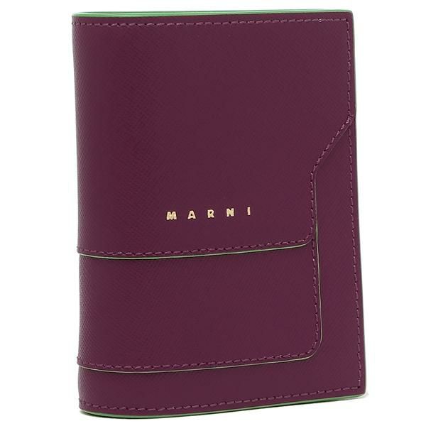 マルニ 二つ折り財布 トランク ミニ財布 パープル メンズ レディース MARNI PFMOQ14U07 LV520 Z570V