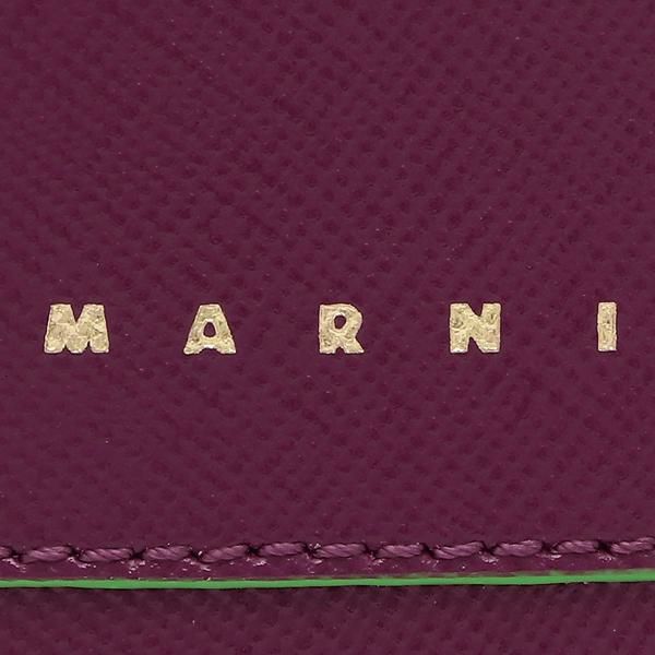 マルニ 二つ折り財布 トランク ミニ財布 パープル メンズ レディース MARNI PFMOQ14U07 LV520 Z570V 詳細画像