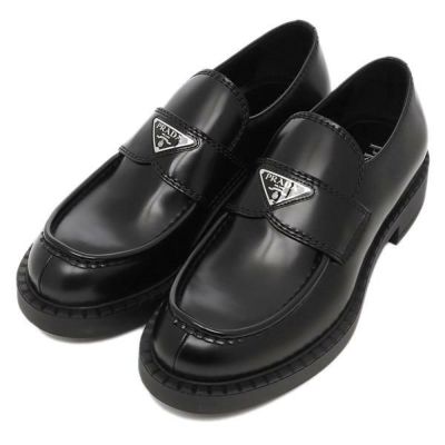 PRADA ブラック フラットシューズ PRADA ブラック フラットシューズ - メルカリ
