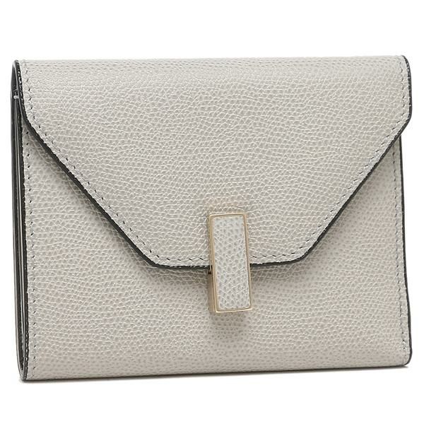 ヴァレクストラ 三つ折り財布 イジィデ ミニ財布 グレー レディース Valextra SGES0005028LOCPS99 GC