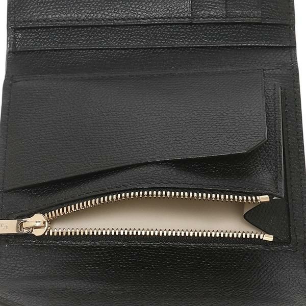 ヴァレクストラ 三つ折り財布 イジィデ ミニ財布 ブラック レディース