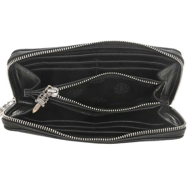 クロムハーツ アウトレット 長財布 ブラック メンズ CHROME HEARTS 302068982A06XXX007 BLK 詳細画像