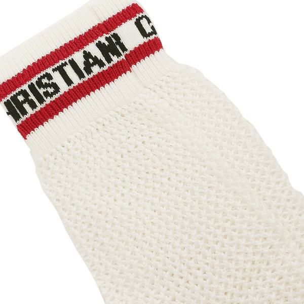 クリスチャンディオール 靴下 ソックス スポーティ ロゴ ホワイト