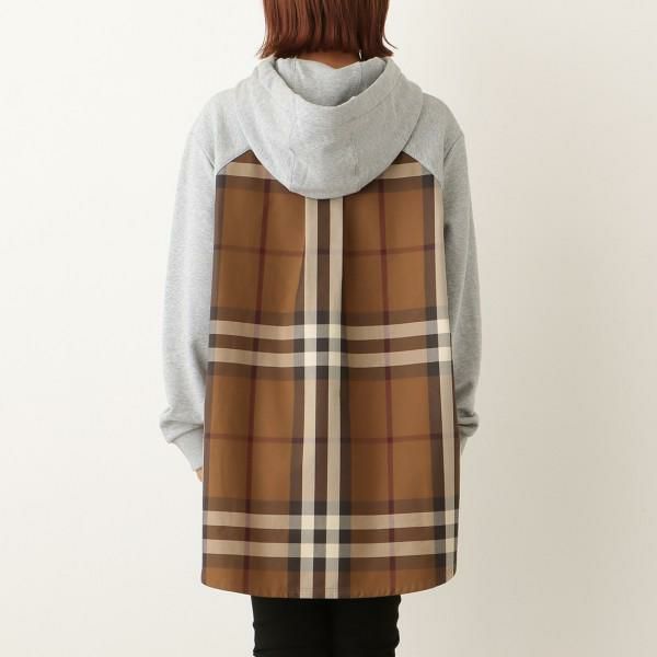 バーバリー パーカー ベティ トップス フーディー グレー レディース BURBERRY 8048924 A2142 詳細画像