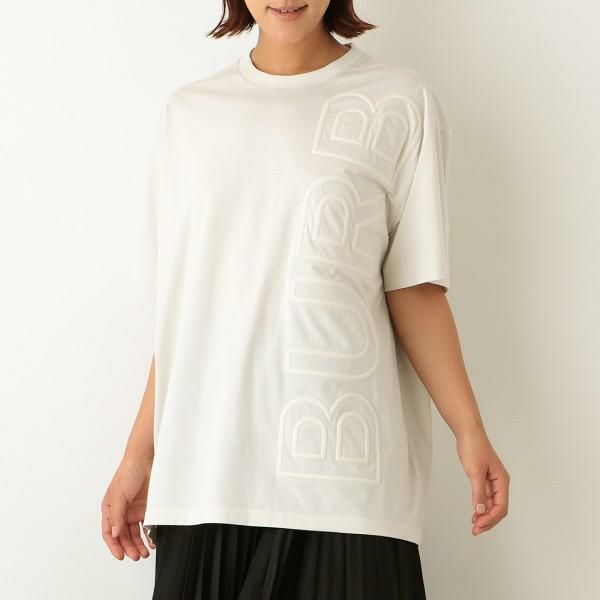 バーバリー Tシャツ トップス 半袖カットソー ホワイト メンズ レディース BURBERRY 8050732 A4461