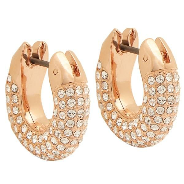 スワロフスキー ピアス アクセサリー デクステラ フープ ローズゴールド ホワイト レディース SWAROVSKI 5636531