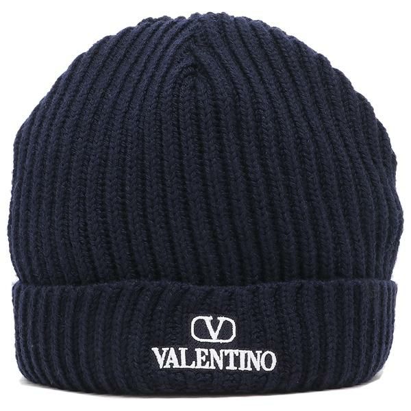 ヴァレンティノ ニット帽 帽子 ロゴパッチビーニー ネイビー メンズ レディース VALENTINO GARAVANI 1Y2HB01DFDK 598 詳細画像
