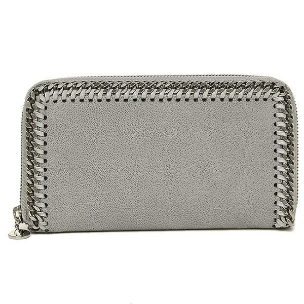 ステラマッカートニー 財布 STELLA McCARTNEY 434750 W9132 1220 ファラベラ FALABELLA ZIP AROUND WALLET 長財布 LIGHT GREY/SILVER 詳細画像