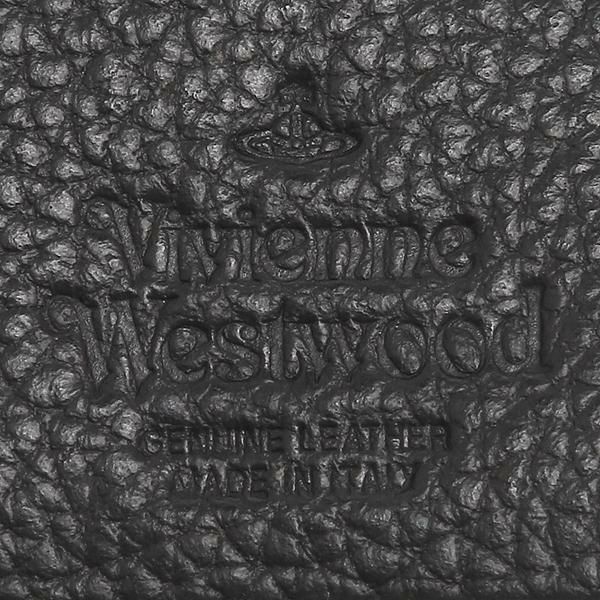 ヴィヴィアンウエストウッド 二つ折り財布 グレインレザー ミニ財布 ブラック レディース VIVIENNE WESTWOOD 51010020 L001J N401 詳細画像