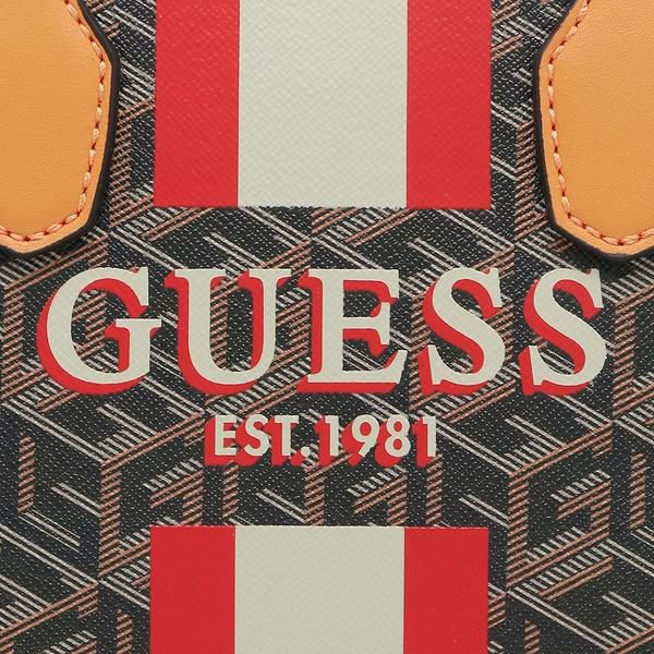 ゲス トートバッグ シルバーナ ショルダーバッグ ブラウンマルチ レディース GUESS sc866576 bkg 詳細画像