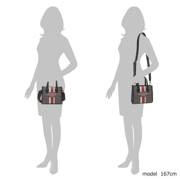 ゲス トートバッグ シルバーナ ショルダーバッグ ブラック レディース GUESS sc866576 chg 詳細画像