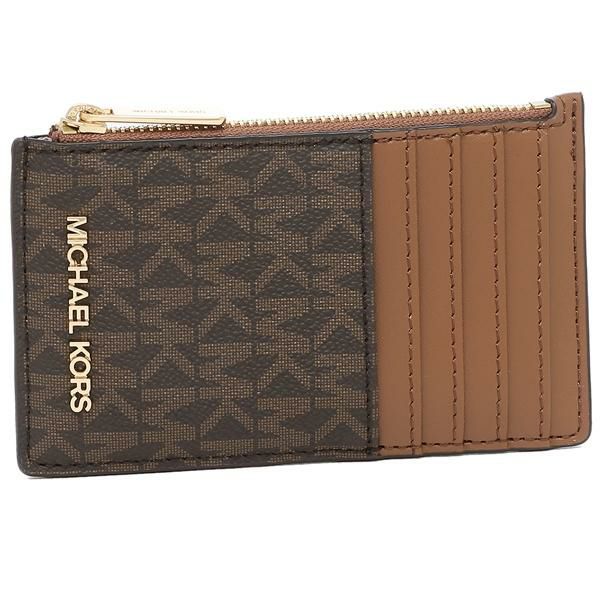 マイケルコース アウトレット カードケース ジェットセット トラベル ブラウン レディース MICHAEL KORS 35F2GTVD2B BROWN