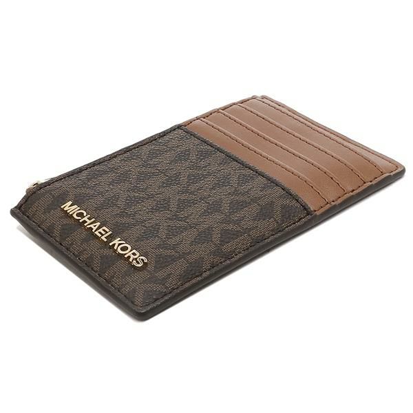 マイケルコース アウトレット カードケース ジェットセット トラベル ブラウン レディース MICHAEL KORS 35F2GTVD2B BROWN 詳細画像