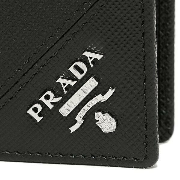 プラダ 財布 PRADA 2MO738 QME F0002 SAFFIANO METAL PORTAFOGLIO メンズ 二つ折り財布 NERO 詳細画像