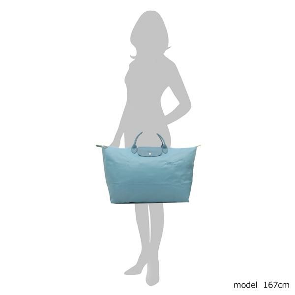 ロンシャン ハンドバッグ プリアージュ グリーン Lサイズ トラベルバッグ ブルー レディース LONGCHAMP 1624 919 P58 A4対応 詳細画像